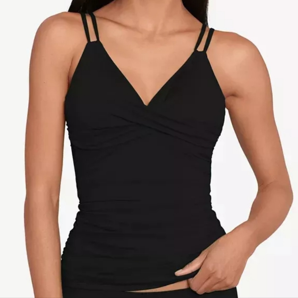 Lauren Ralph Lauren Womens Double-Strap Twist-Fro Black 6